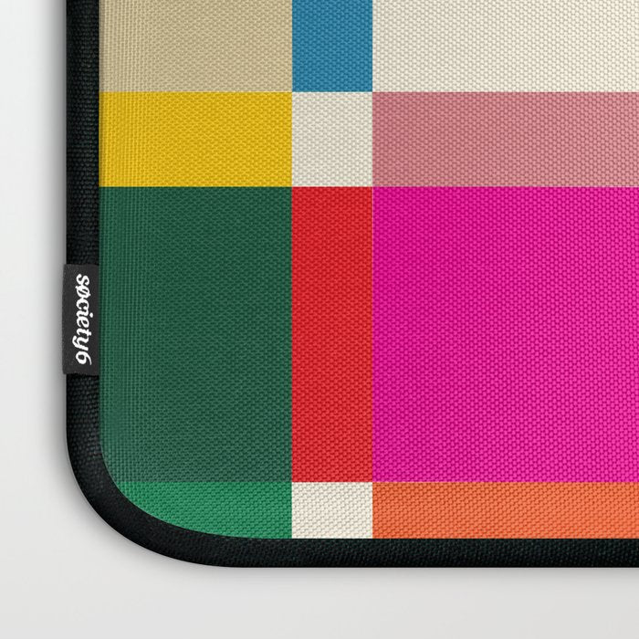Colorful Happy Shapes Laptop Sleeve Gallery Image 3
