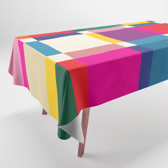 Colorful Happy Shapes Tablecloth Gallery Image 1