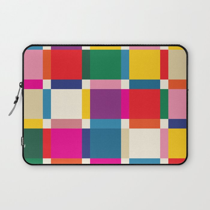 Colorful Happy Shapes Laptop Sleeve Gallery Image 1