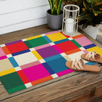 Colorful Happy Shapes Outdoor Rug Gallery Image 2