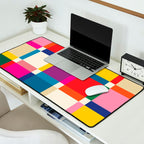 Colorful Happy Shapes Desk Mat Gallery Image 2