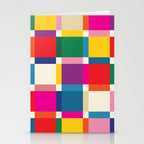 Colorful Happy Shapes Stationery Card Gallery Image 2