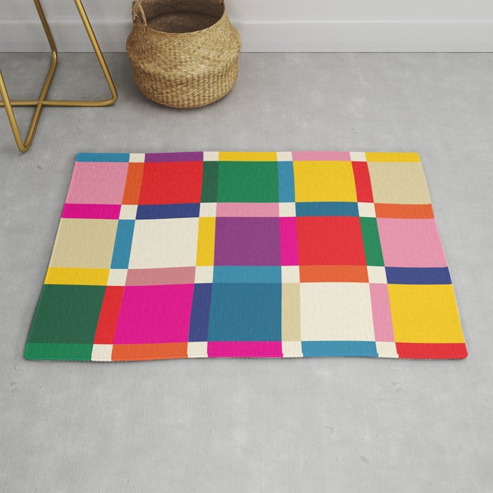 Colorful Happy Shapes Rug Gallery Image 1