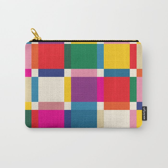 Colorful Happy Shapes Carry All Pouch Gallery Image 1