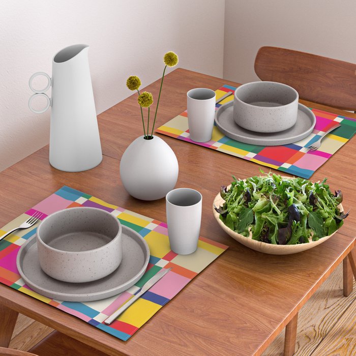 Colorful Happy Shapes Placemat Gallery Image 2