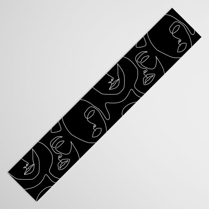 Faces in Dark Table Runner Gallery Image 3
