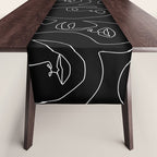 Faces in Dark Table Runner Gallery Image 1