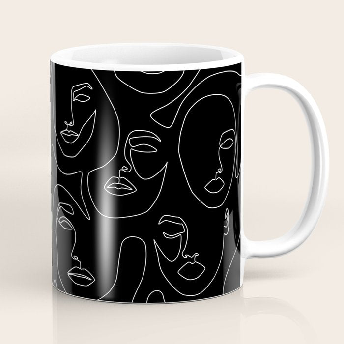 Faces in Dark Coffee Mug Gallery Image 1