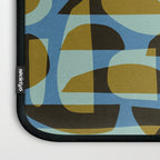 Simple Hand-cut Pattern #5 / Blue & Brown Laptop Sleeve Gallery Image 3
