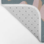 Wash Your Hands - Vintage Pink and Blue Bath Mat Gallery Image 2