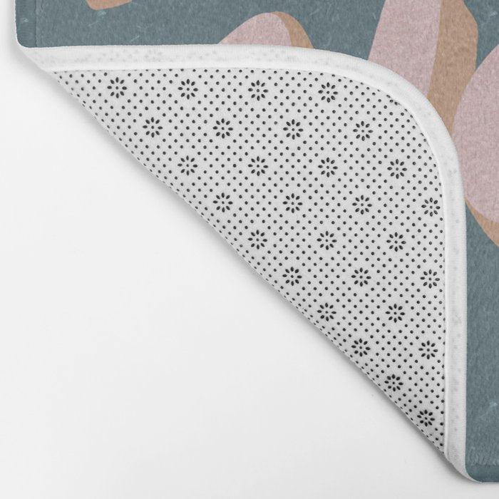 Wash Your Hands - Vintage Pink and Blue Bath Mat Gallery Image 2