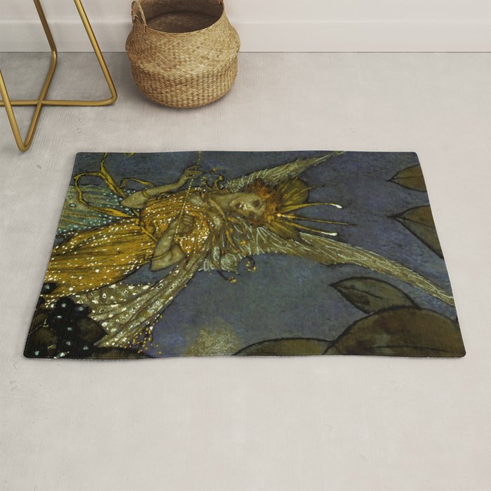 âThe Fairy Queenâ Fairy Tale Art by Edmund Dulac Rug Gallery Image 1