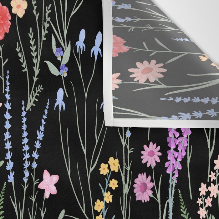 The meadows colorful floral pattern Wall Tapestry Gallery Image 3