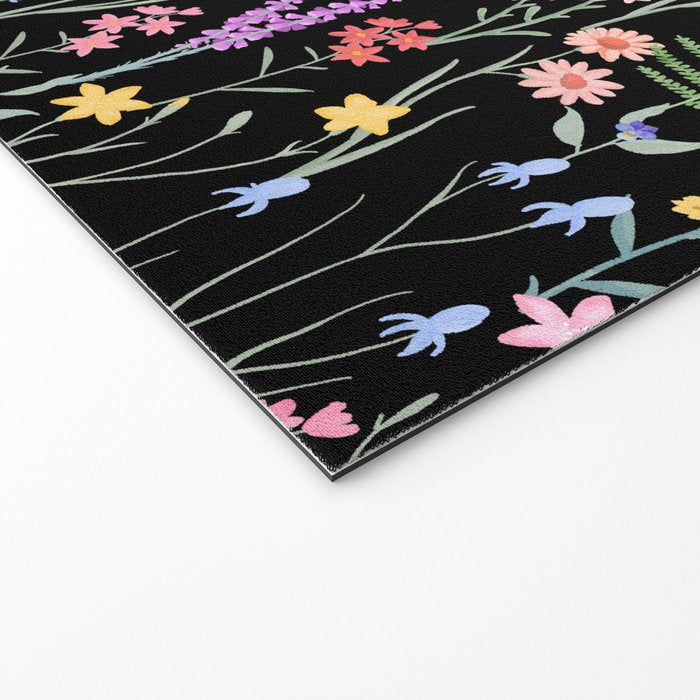 The meadows colorful floral pattern Welcome Mat Gallery Image 2
