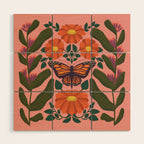 Monarch Butterfly and Milkweed  Wood Wall Art Gallery Image 1