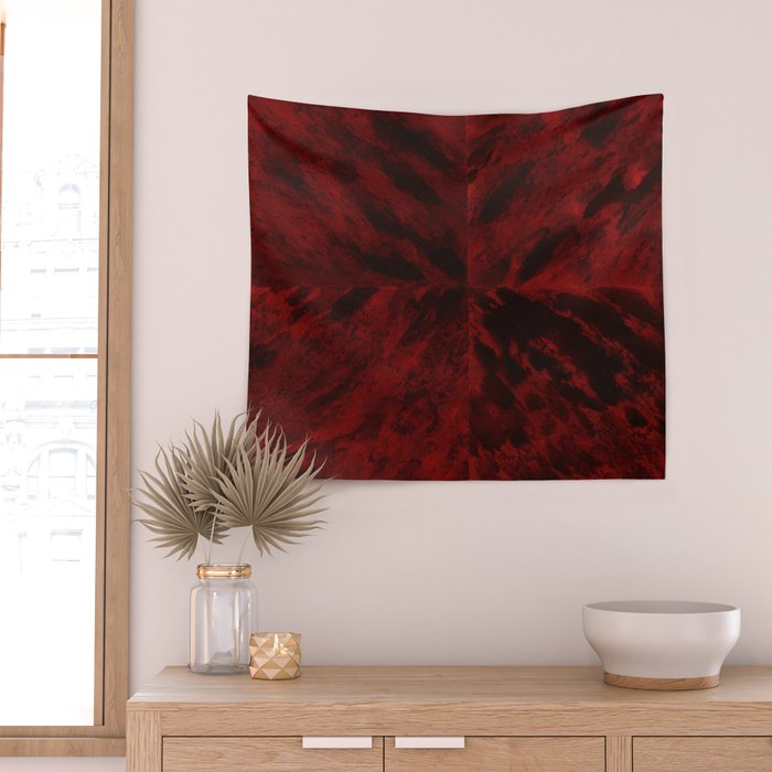 Faux Tortoiseshell 2 - Red Wall Tapestry Gallery Image 2