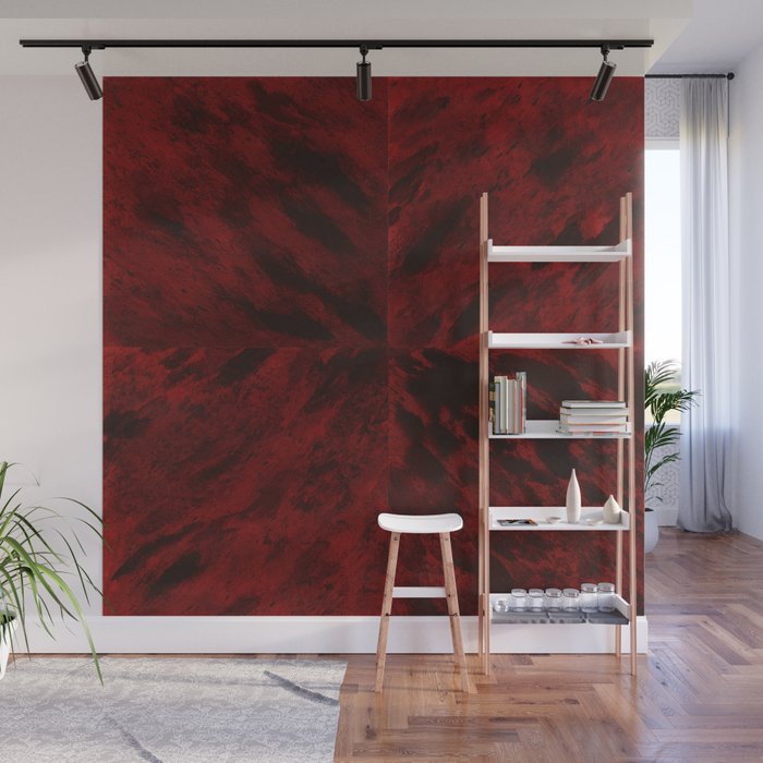 Faux Tortoiseshell 2 - Red Wall Mural Gallery Image 1