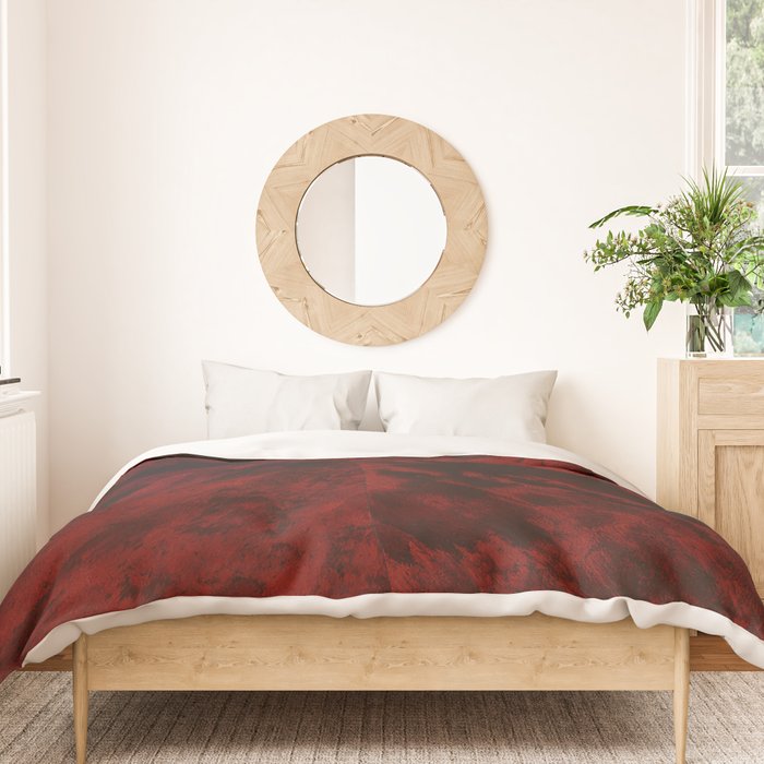 Faux Tortoiseshell 2 - Red Duvet Cover Gallery Image 3
