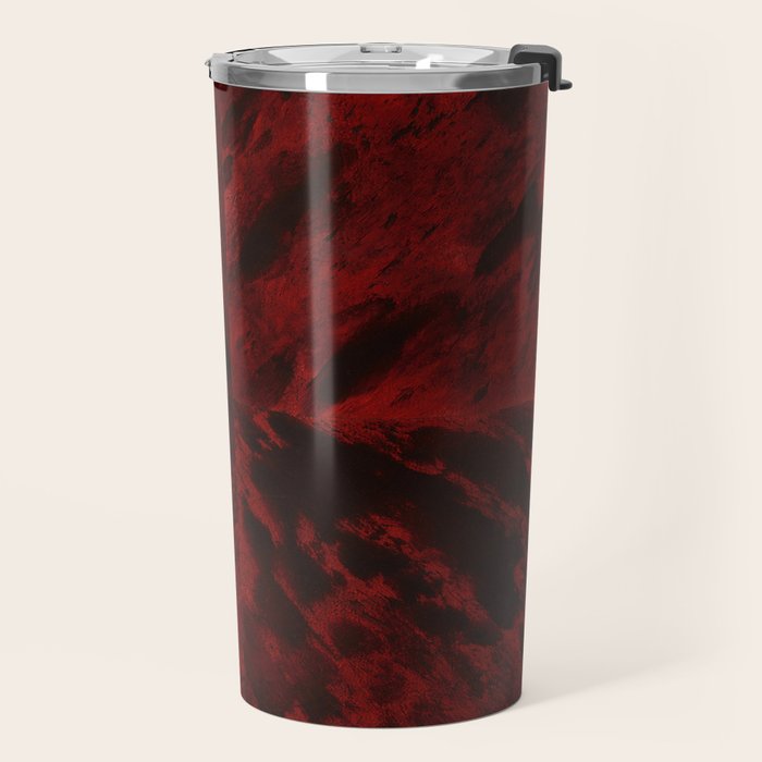 Faux Tortoiseshell 2 - Red Travel Mug Gallery Image 2