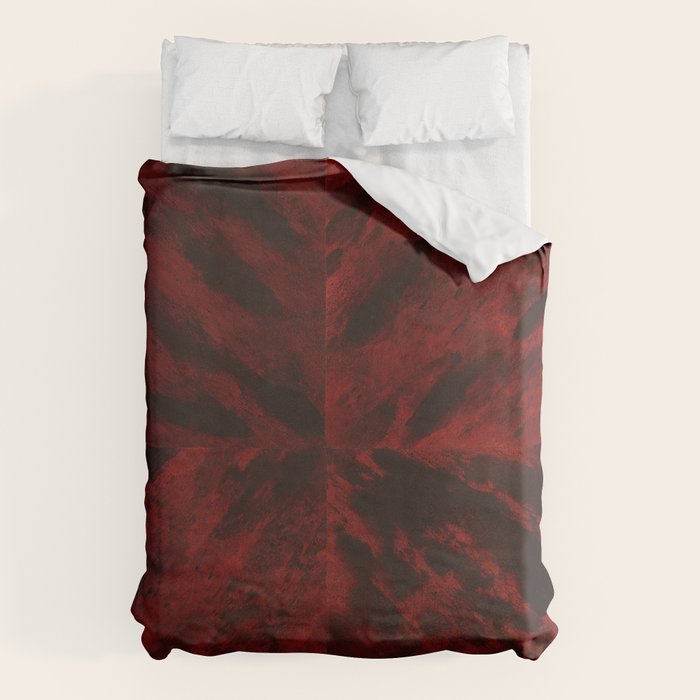Faux Tortoiseshell 2 - Red Duvet Cover Gallery Image 1