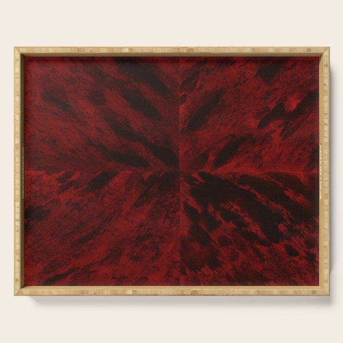 Faux Tortoiseshell 2 - Red Serving Tray Gallery Image 1