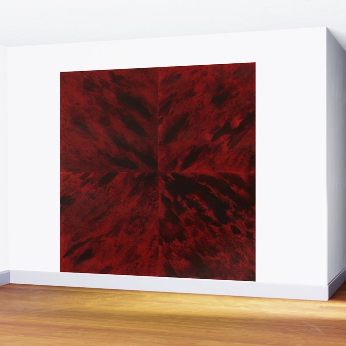 Faux Tortoiseshell 2 - Red Wall Mural Gallery Image 2