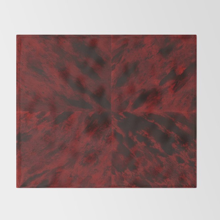 Faux Tortoiseshell 2 - Red Throw Blanket Gallery Image 2