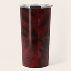 Faux Tortoiseshell 2 - Red Travel Mug Gallery Image 1