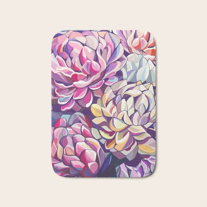 Peonies Bath Mat Gallery Image 1