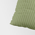 Olive Moss Vertical Stripes Rich Minimalist Pattern Pillow Sham Gallery Image 4