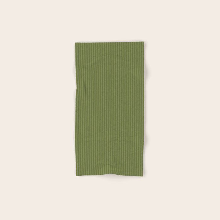 Olive Moss Vertical Stripes Rich Minimalist Pattern Bath Towel Gallery Image 1