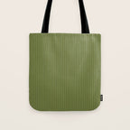 Olive Moss Vertical Stripes Rich Minimalist Pattern Tote Bag Gallery Image 1