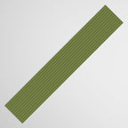 Olive Moss Vertical Stripes Rich Minimalist Pattern Table Runner Gallery Image 3