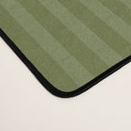 Olive Moss Vertical Stripes Rich Minimalist Pattern Desk Mat Gallery Image 4