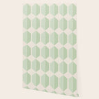 Hexagonal Pattern VI Soft Green Wallpaper Gallery Image 2
