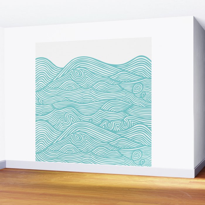 Waves Wall Mural Gallery Image 2