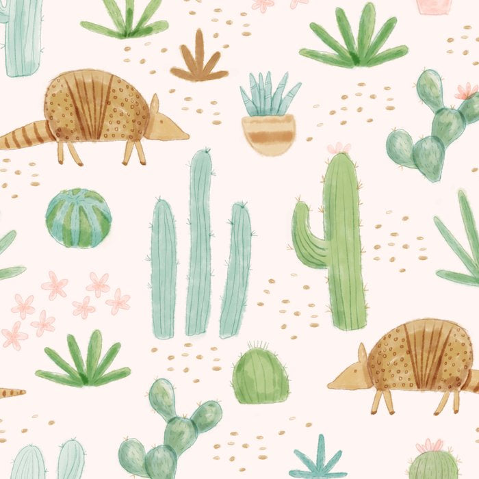 Armadillos in the Desert - Watercolor Coffee Mug Gallery Image 2