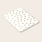 Stylish Gold Polka Dots Notebook Gallery Image 2