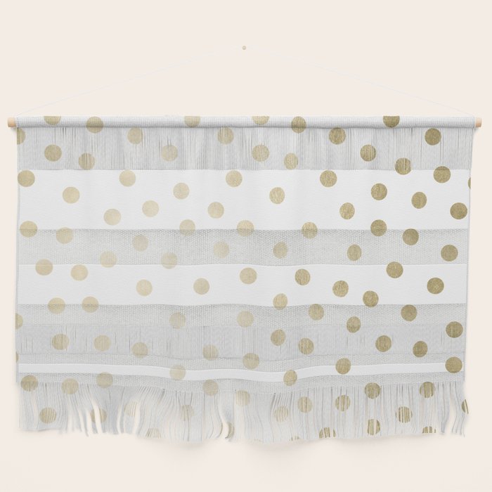 Stylish Gold Polka Dots Wall Hanging Gallery Image 1
