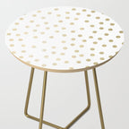 Stylish Gold Polka Dots Side Table Gallery Image 2