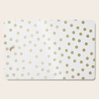 Stylish Gold Polka Dots Cutting Board Gallery Image 1