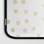 Stylish Gold Polka Dots Laptop Sleeve Gallery Image 3