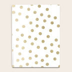 Stylish Gold Polka Dots Notebook Gallery Image 4