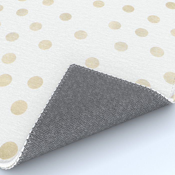 Stylish Gold Polka Dots Rug Gallery Image 4