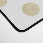 Stylish Gold Polka Dots Desk Mat Gallery Image 4
