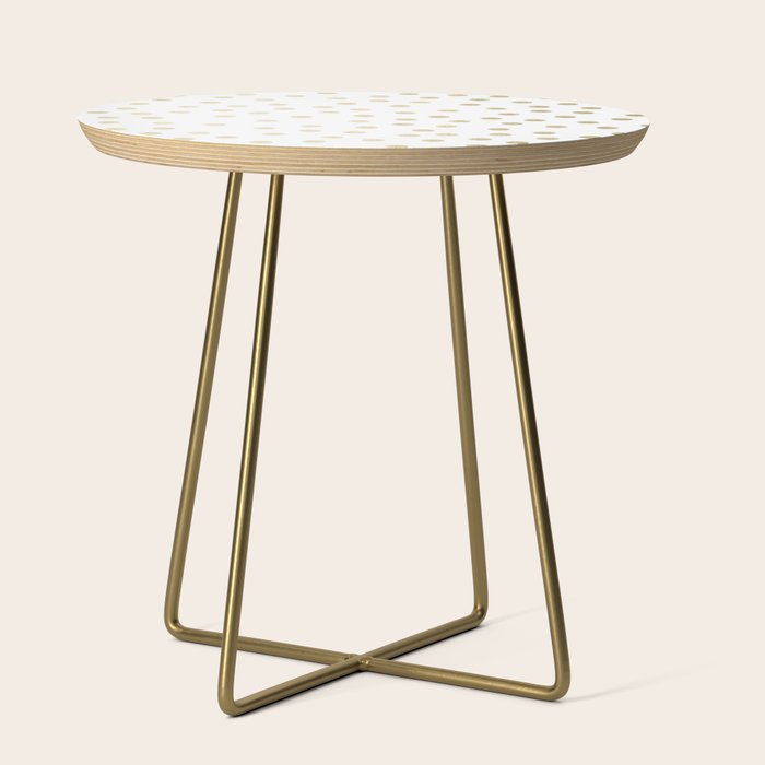 Stylish Gold Polka Dots Side Table Gallery Image 1