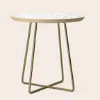 Stylish Gold Polka Dots Side Table Gallery Image 1