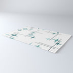 Mid Century Modern Stars (Teal) Rug Gallery Image 3
