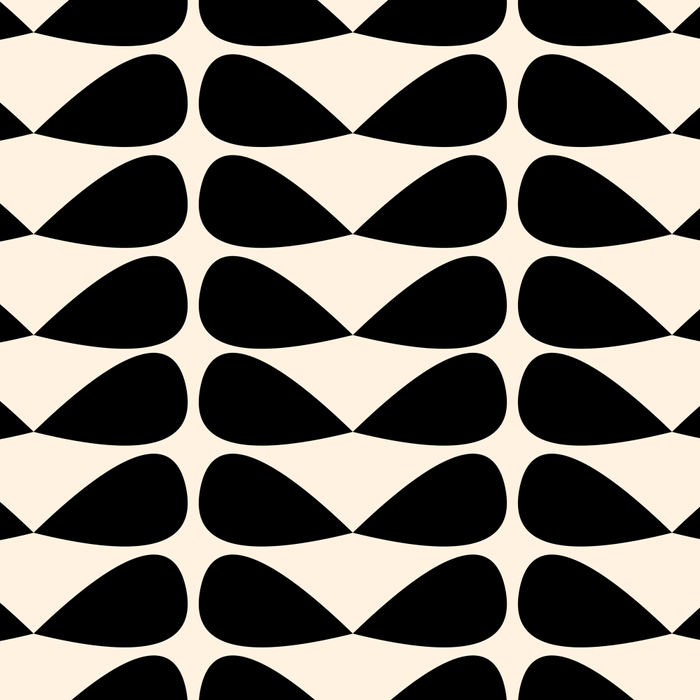 Mod Leaves Mid Century Modern Abstract Pattern in Black and Almond Cream Coffee Mug Gallery Image 2