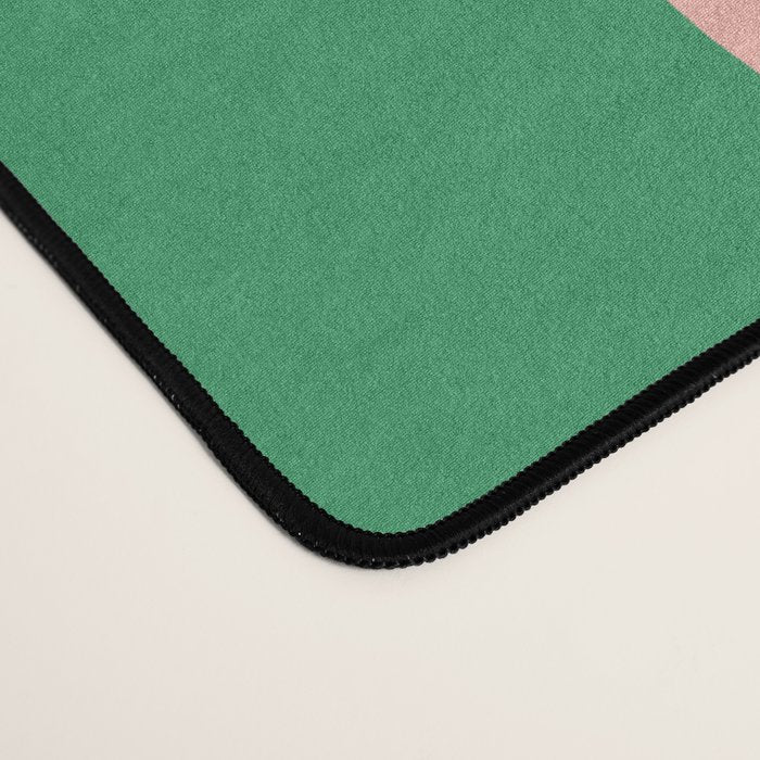 Simple Stripes Pattern - Green Pink Desk Mat Gallery Image 4